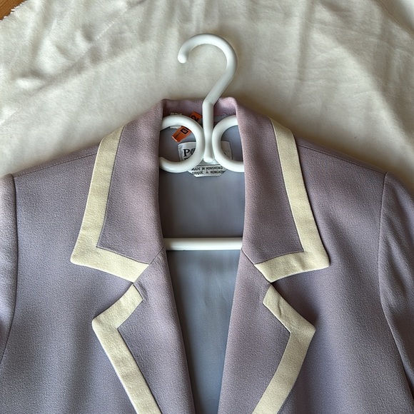 Vintage lilac purple blazer coat - Picture 3 of 8